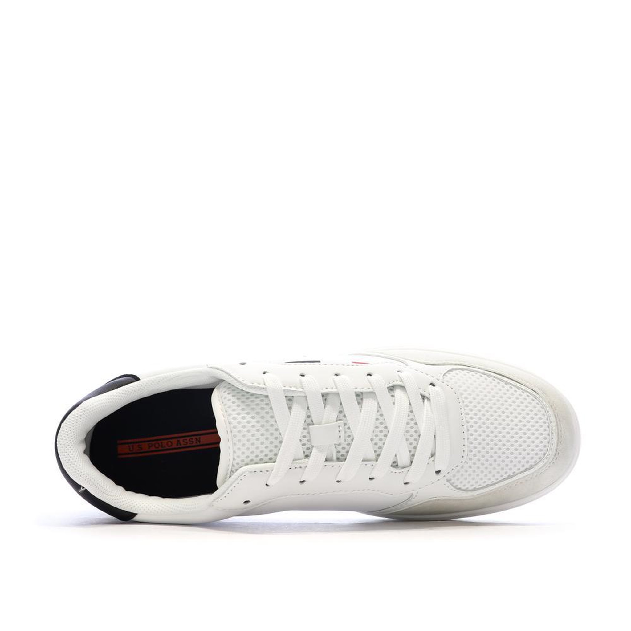 Voir la diapositive 4 : U.S. Polo Assn. Baskets Blanc/Marine Homme US Polo ASSN Byron