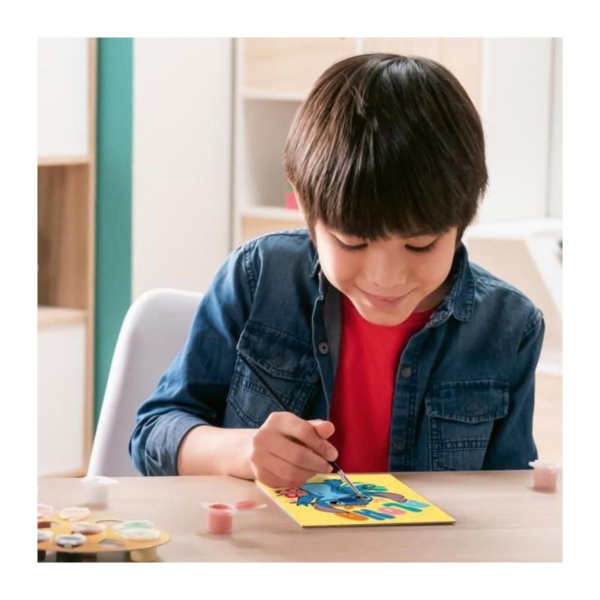 RAVENSBURGER CreArt Kids 18x24cm Stitch, Kit de peinture par numéros Numéro d'Art, Des 7 ans, 25844, Ravensburger