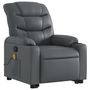 Voir la diapositive 4 : VIDAXL Fauteuil inclinable de massage Gris Similicuir