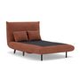 Voir la diapositive 3 : BEST MOBILIER Lumi - banquette convertible clic-clac 1 place en velours côtelé