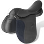 Voir la diapositive 3 : VIDAXL Set de selle equitation 17,5  en cuir veritable 12 cm 5 en 1 noir