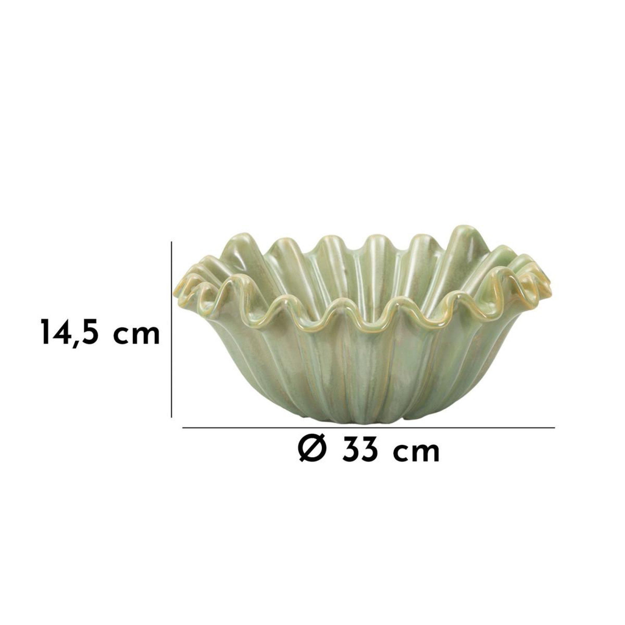 Voir la diapositive 6 : Paris Prix Vide-poche en céramique  venice  33cm vert