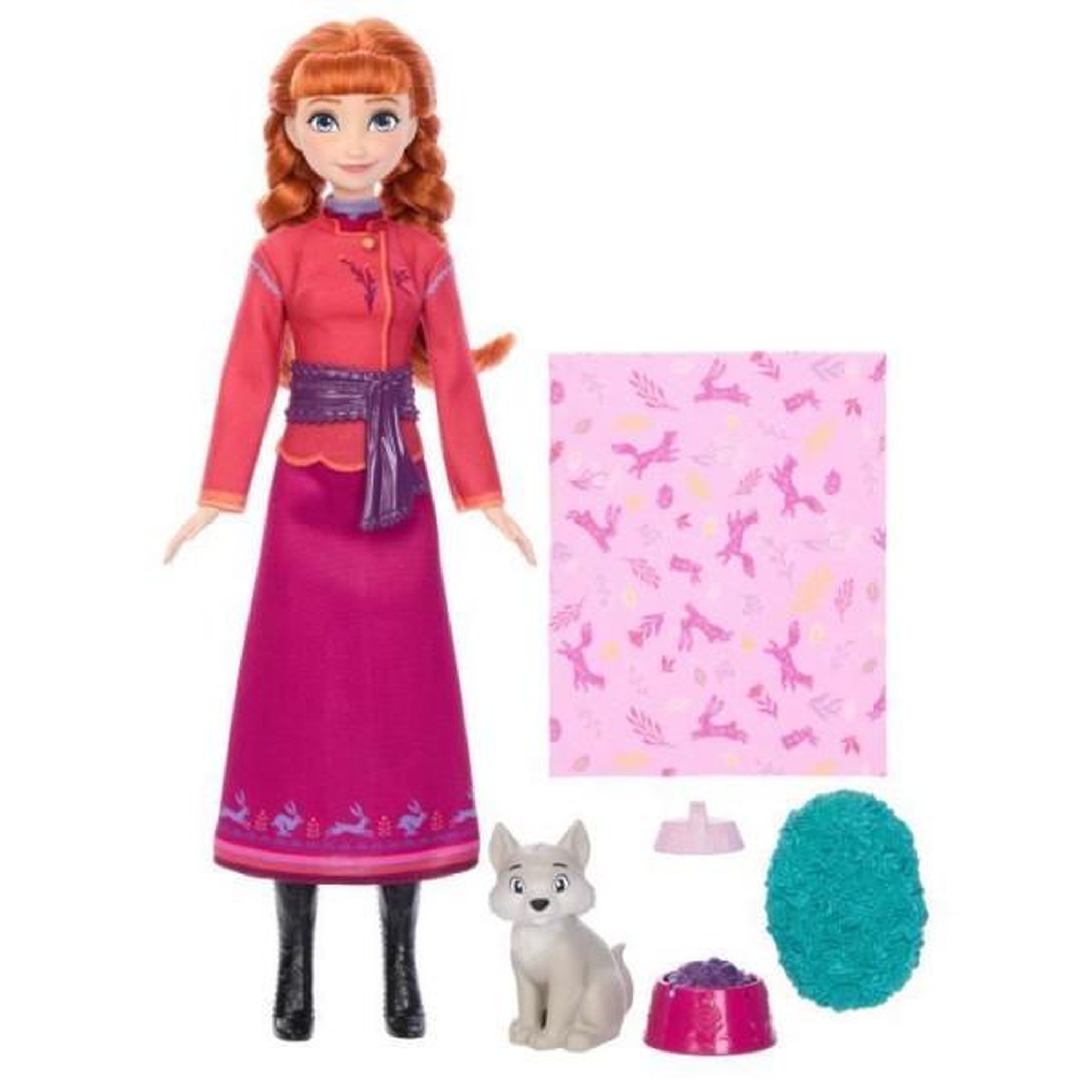 DISNEY FROZEN Disney La Reine des Neiges - Coffret Anna et le Louveteau - 4 accessoires - Disney Frozen - JFG17