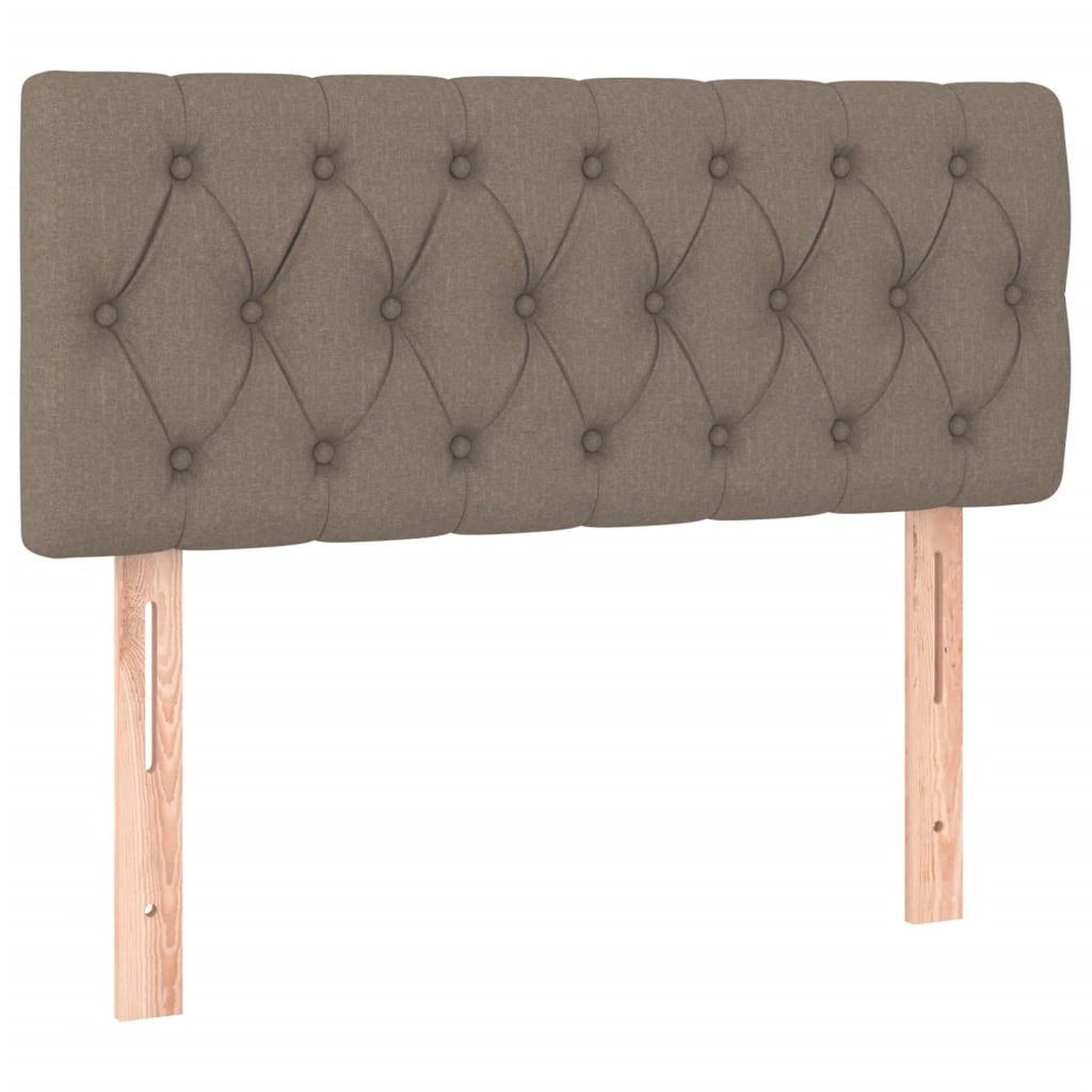 Voir la diapositive 4 : VIDAXL Tete de lit a LED Taupe 90x7x78/88 cm Tissu