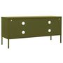 Voir la diapositive 5 : VIDAXL Meuble TV Vert olive 105x35x50 cm Acier