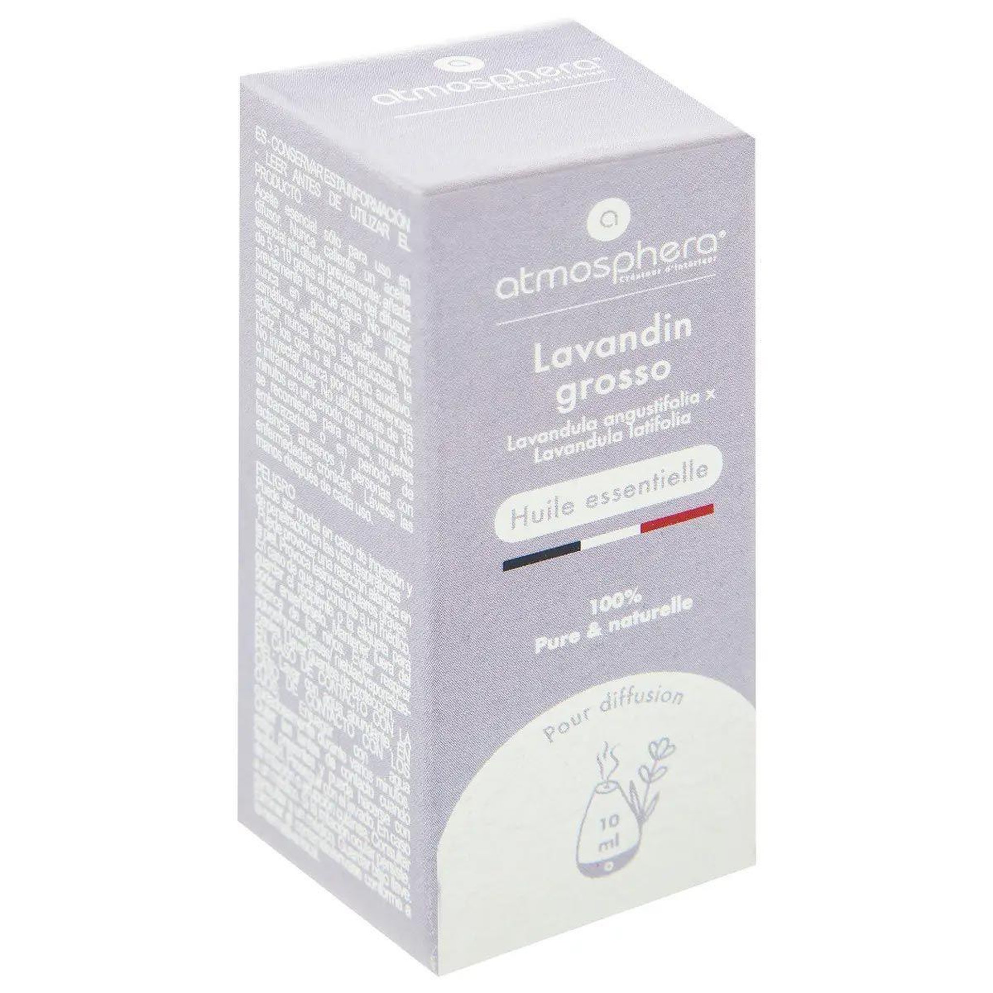 Voir la diapositive 2 : ATMOSPHERA Huile essentielle  générique  10ml lavandin grosso bio