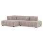 Voir la diapositive 2 : LISA DESIGN Curtis - canapé d'angle gauche 4 places en tissu texturé