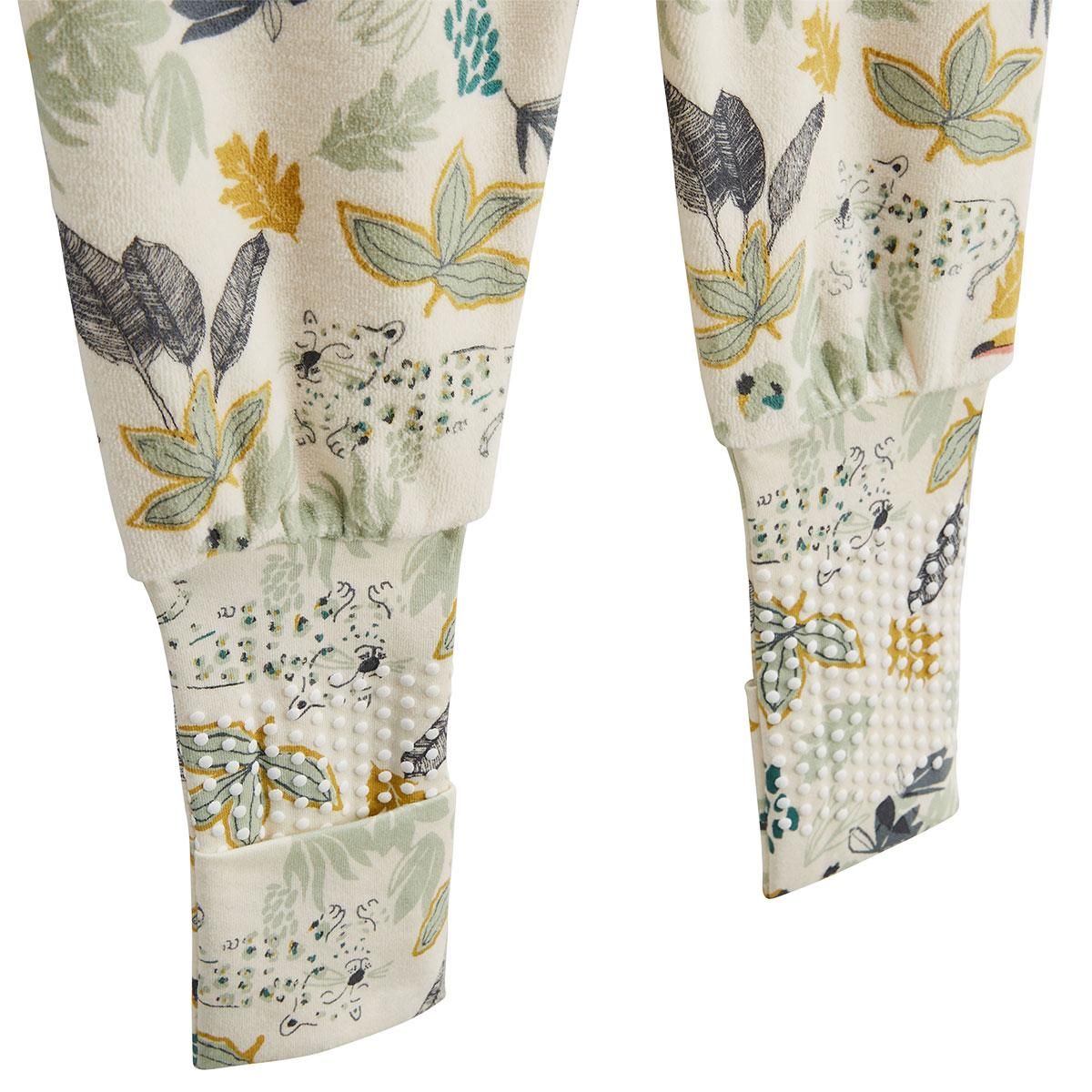 Petit Béguin Pyjama enfant 2 pièces en velours avec pieds retroussables Boavista