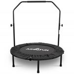 JUMP4FUN Mini Trampoline Fitness Jump4fun Pliable Double-Bar - Ø92cm. Coloris disponibles : Bleu
