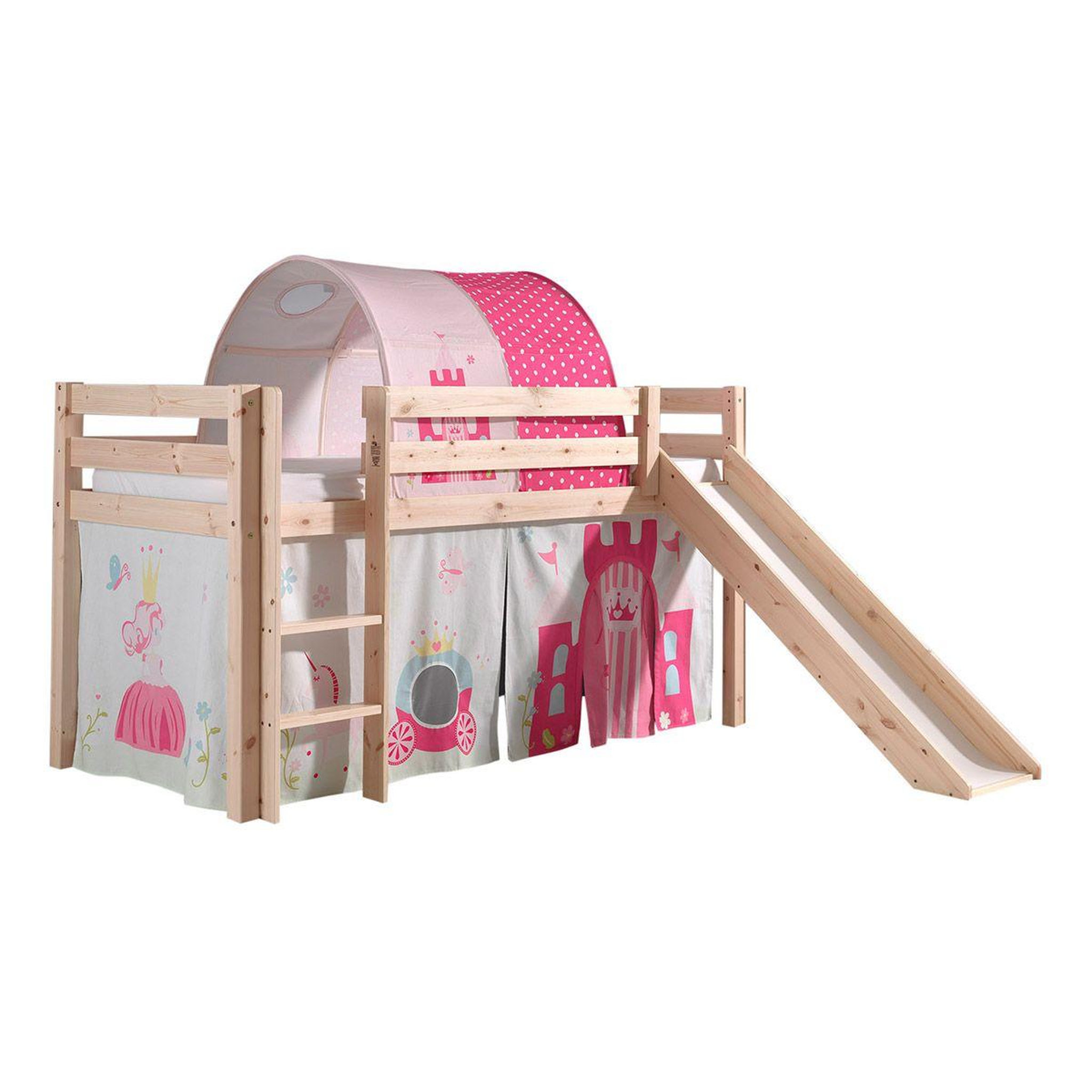 Paris Prix Pack - lit enfant, tente, tunnel & toboggan  pino spring  naturel
