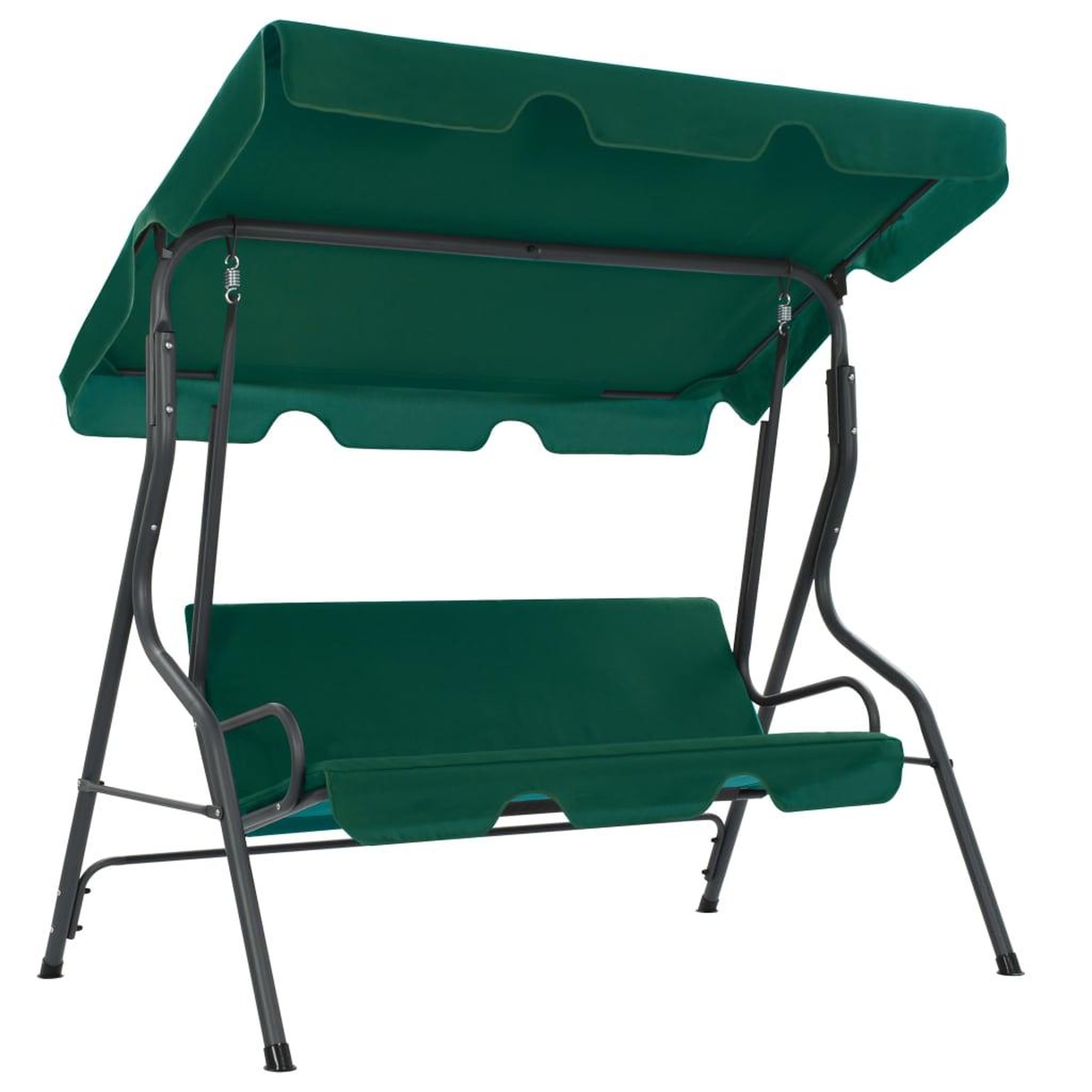 VIDAXL Balancelle de jardin Vert 170 x 110 x 153 cm Tissu