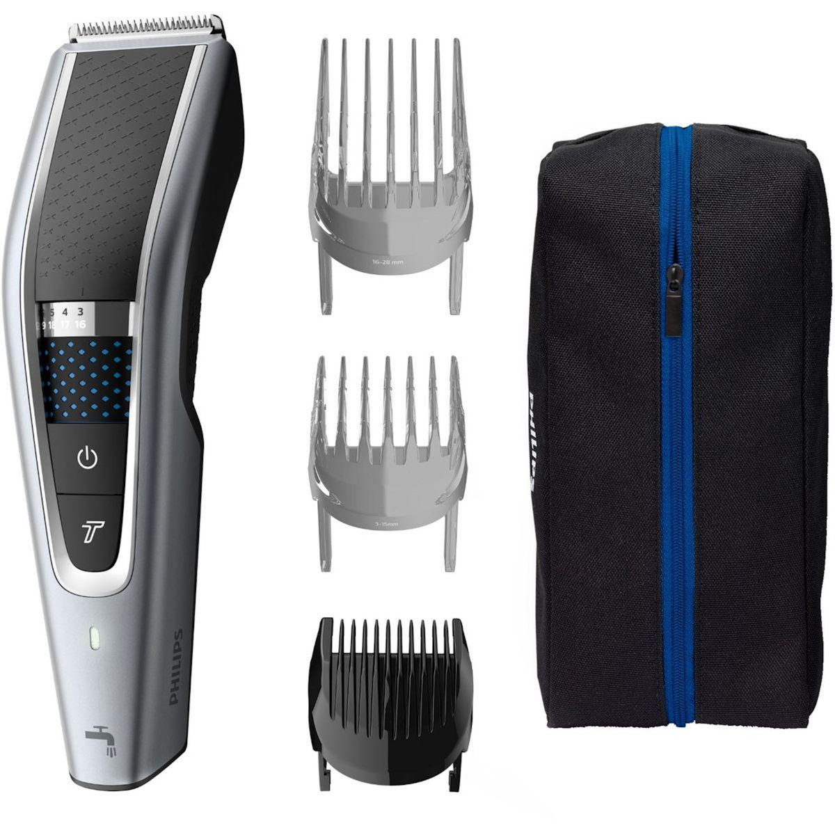 Philips Tondeuse multi usages HC5630/15, molette réglable, 28 hauteurs de coupe, précision 1 mm, autonomie 90 mn