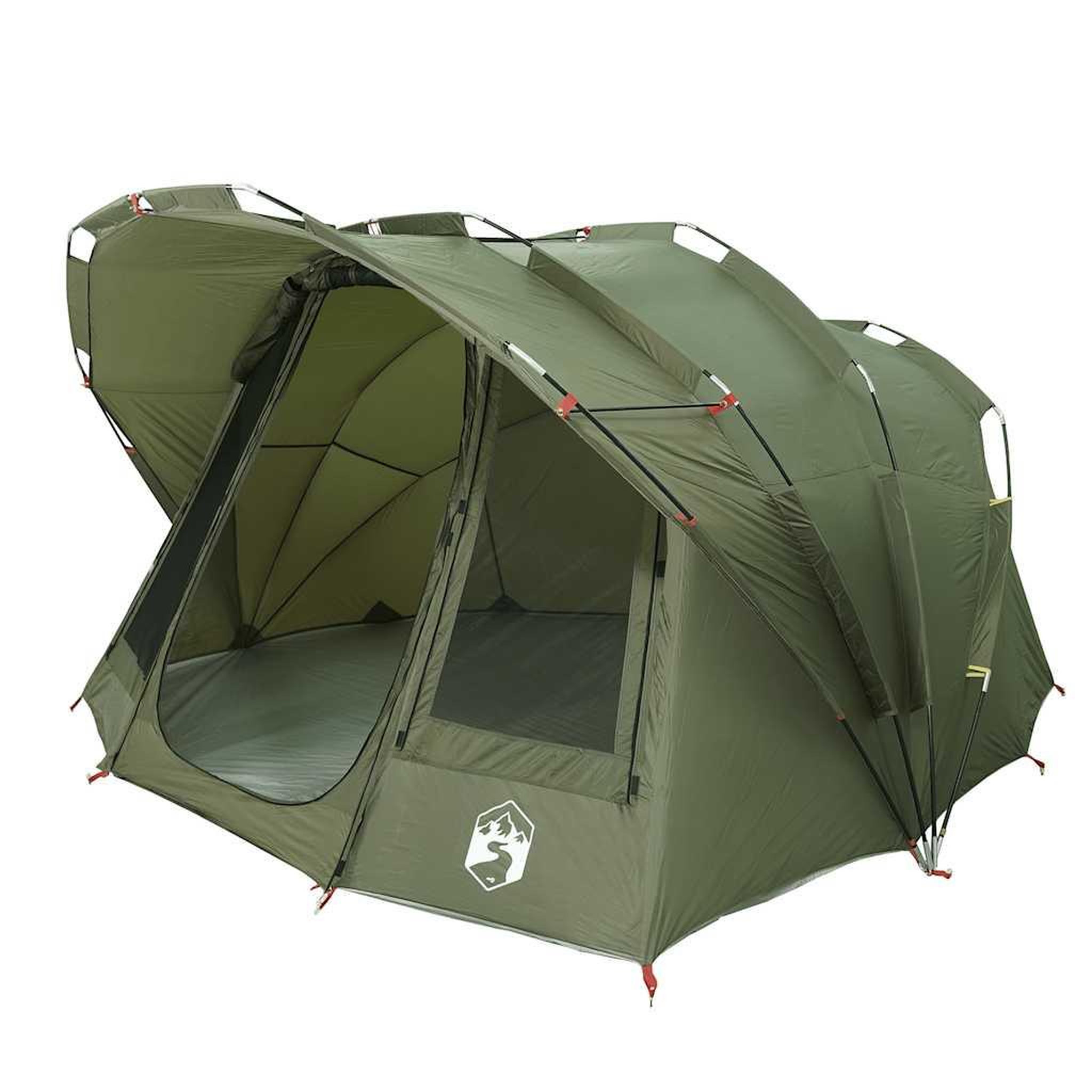 Voir la diapositive 4 : VIDAXL Tente de peche 5 personnes vert olive impermeable