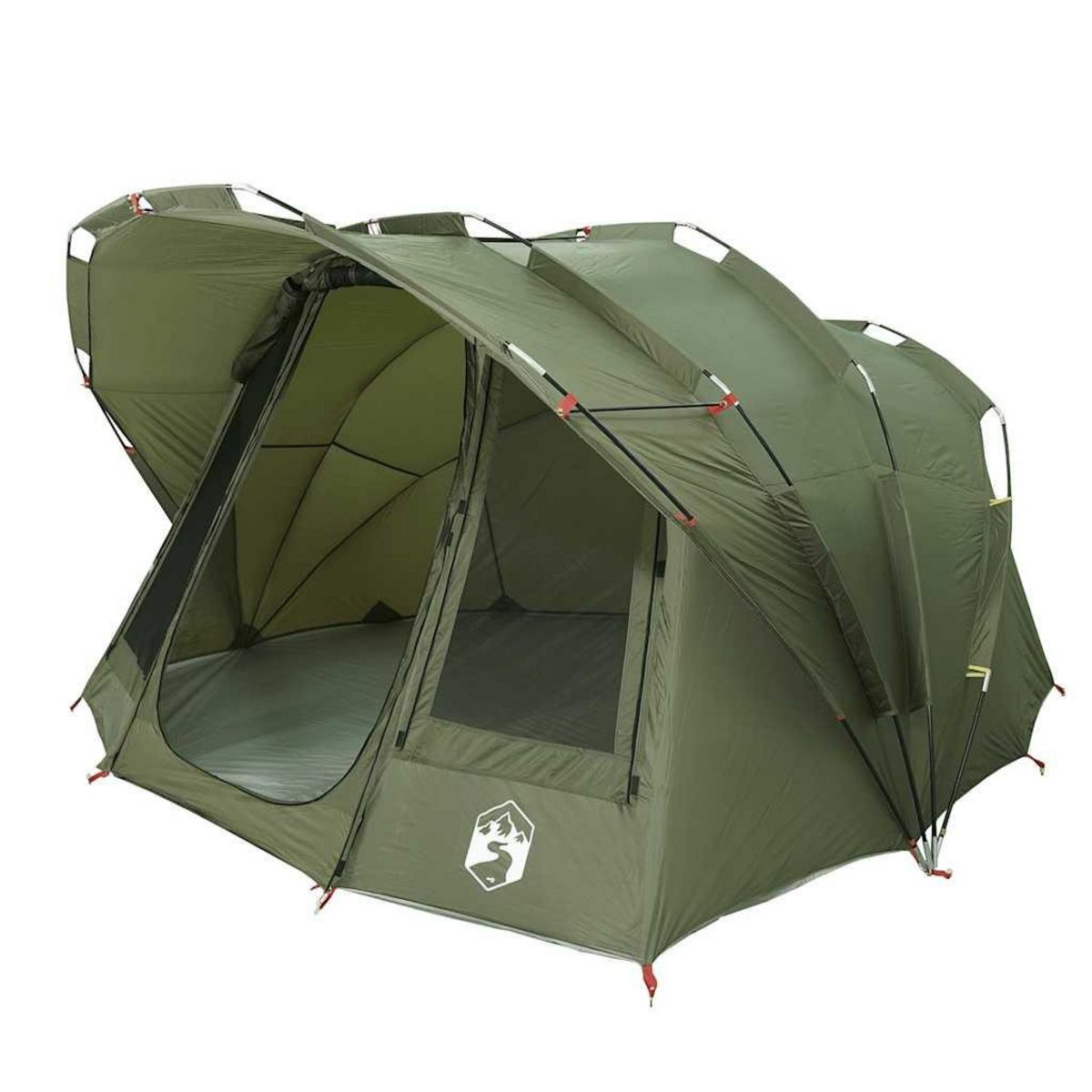 VIDAXL Tente de peche 5 personnes vert olive impermeable