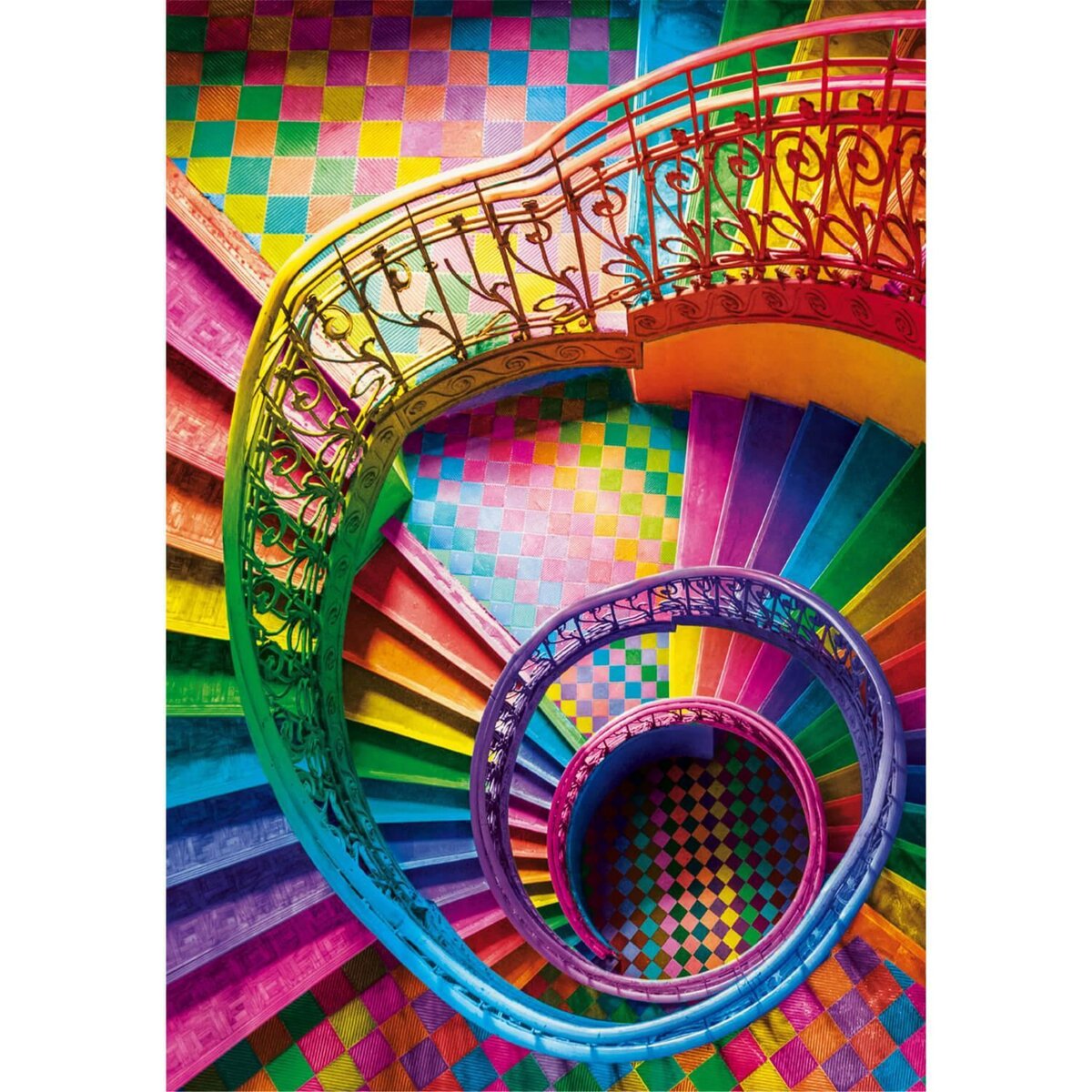 CLEMENTONI Puzzle 500 pièces : Collection Colorboom : Escaliers