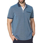 TBS Polo Bleu Homme TBS THUANPO. Coloris disponibles : Bleu