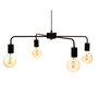 Voir la diapositive 1 : ATMOSPHERA Lampe Suspension 4 Têtes  Keli  69cm Noir