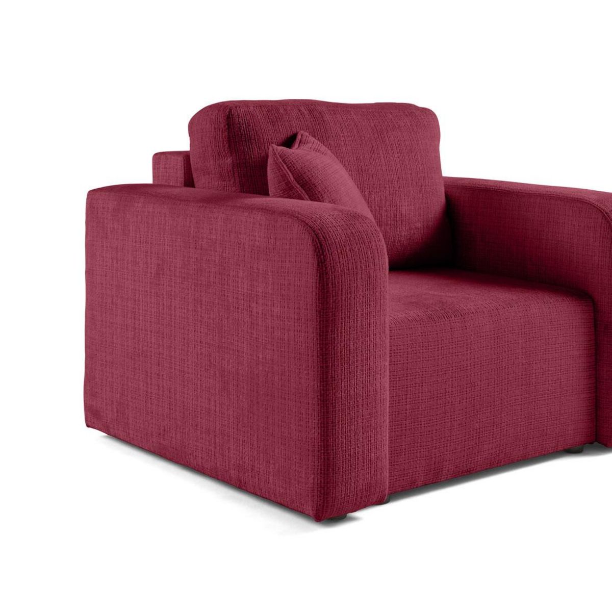 BEST MOBILIER Miro - fauteuil en velours texturé