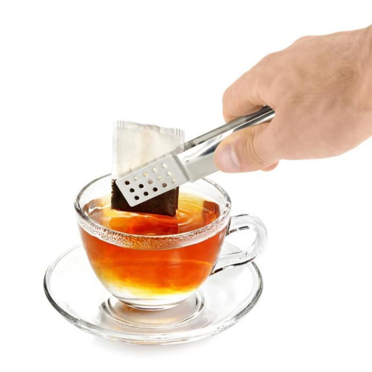 Paris Prix Pince en Inox  Sachet de Thé  13cm Argent