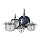 ELO Ensemble de 2 Poêles de cuisson 20 et 24 cm et 3 faitouts 12, 16 et 20 cm Elo Prima Brillant