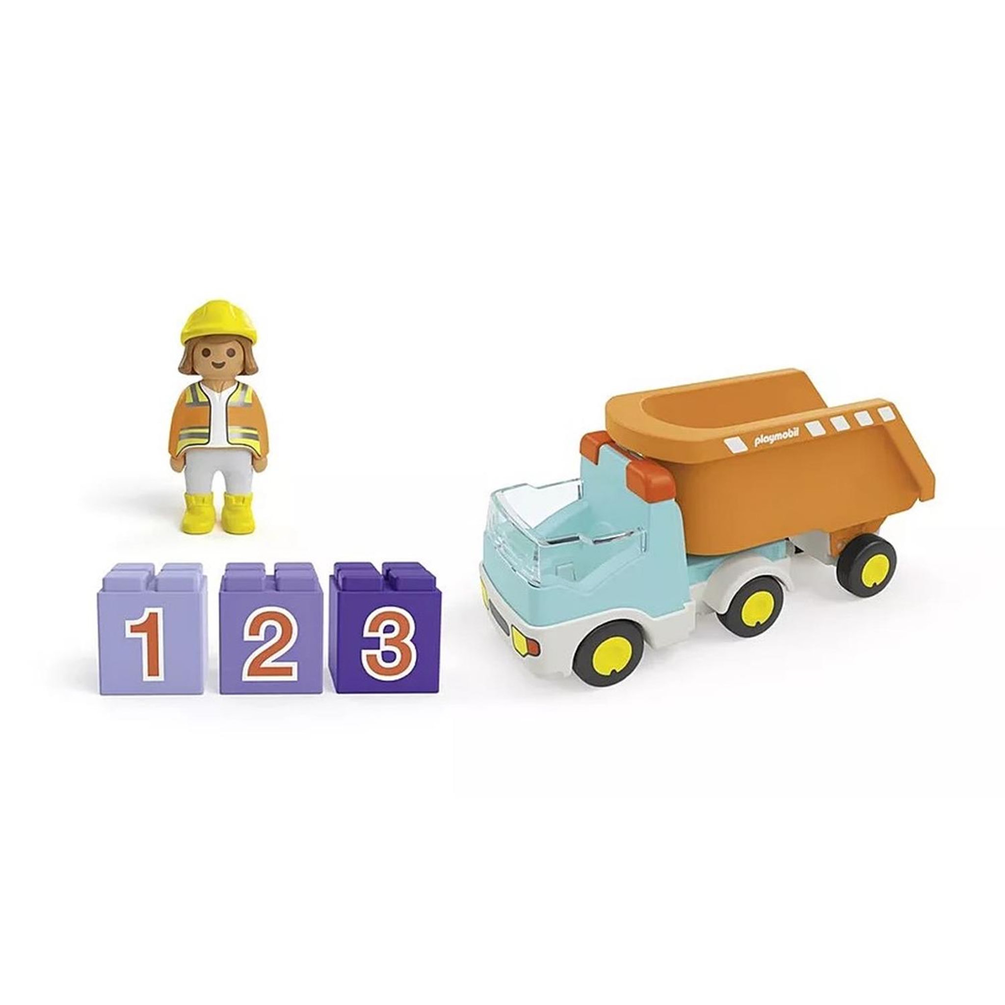 Voir la diapositive 3 : PLAYMOBIL PLAYMOBIL Junior 71685 Camion benne, Des 12 mois