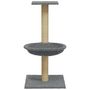 Voir la diapositive 4 : VIDAXL Arbre a chat avec griffoir en sisal Gris clair 74 cm