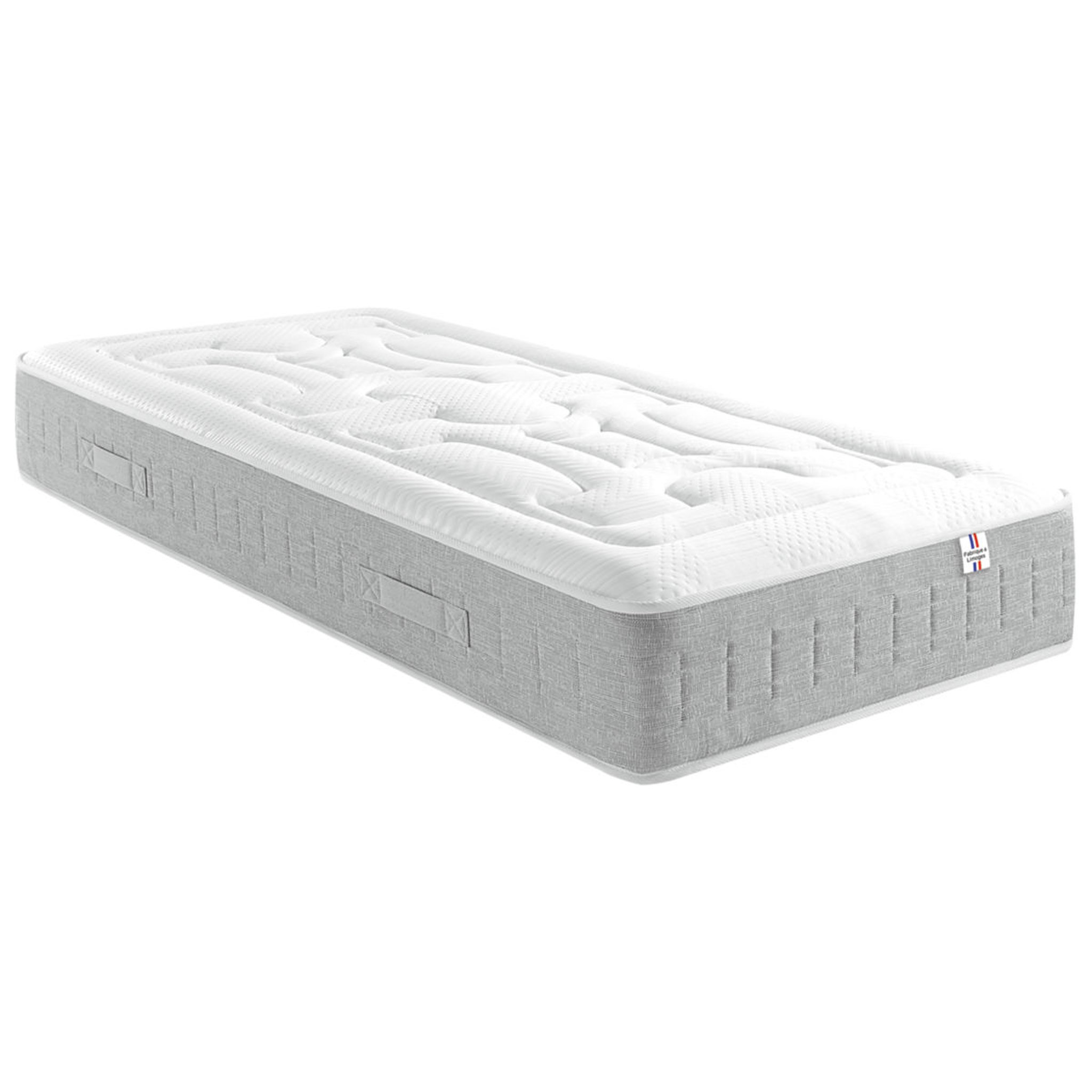 Voir la diapositive 1 : Matelas mémoire de forme et ressorts ensachés 120x190 cm CILAOS