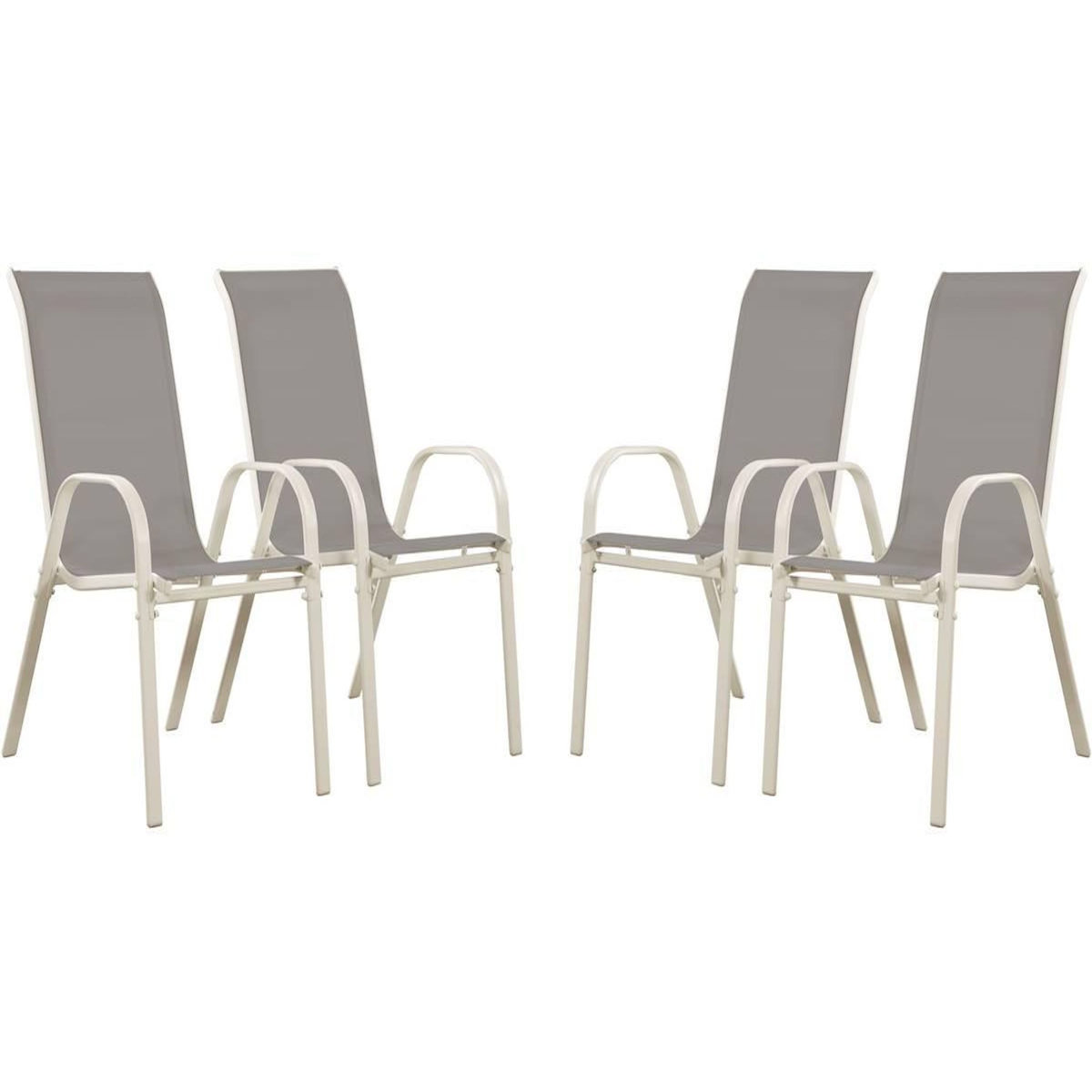 Habitat et Jardin Salon de jardin  Cordoba XL 180  - Phoenix - Gris