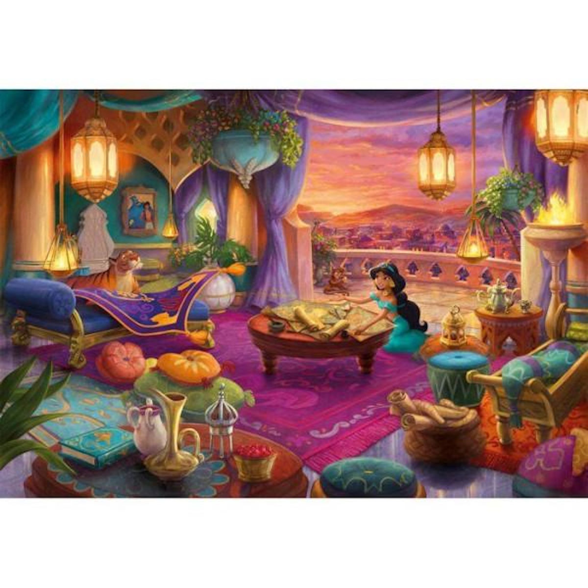 CLEMENTONI Puzzle enfant 500 pièces – Ever After Jasmine – Clementoni