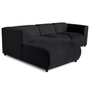Voir la diapositive 2 : LISA DESIGN Suaro - canapé modulable d'angle gauche 4 places en tissu texturé
