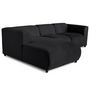 Voir la diapositive 2 : LISA DESIGN Suaro - canapé modulable d'angle gauche 4 places en tissu texturé