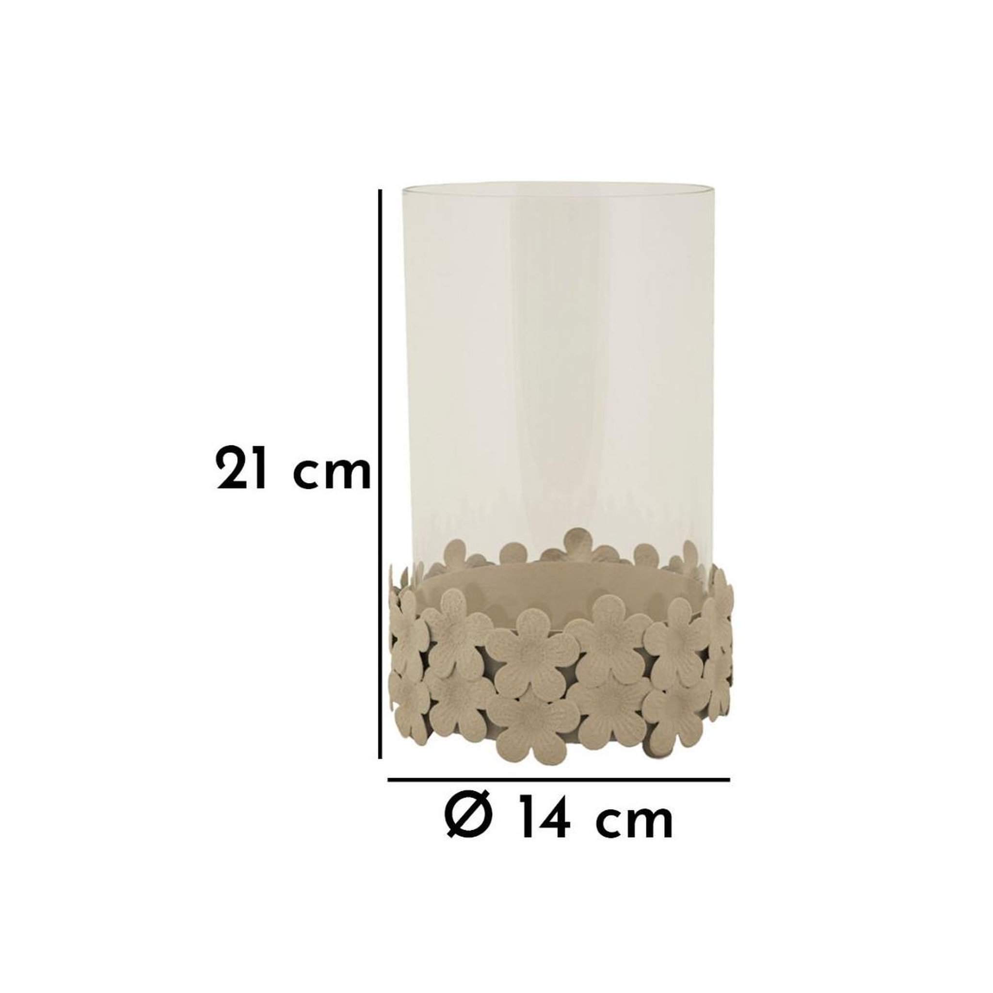 Voir la diapositive 6 : Paris Prix Bougeoir déco  dune  21cm crème