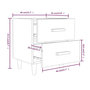 Voir la diapositive 6 : VIDAXL Tables de chevet 2 pcs Chene fume 40x35x47,5 cm