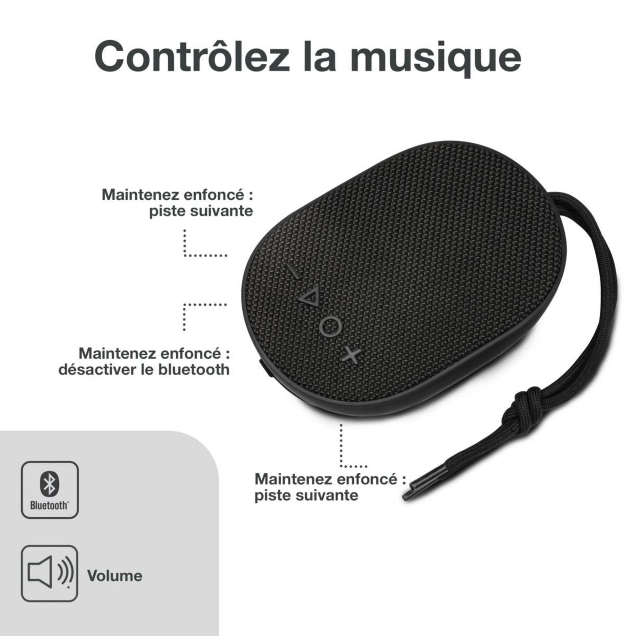 Voir la diapositive 3 : ESSENTIEL B Enceinte portable SB30 noire