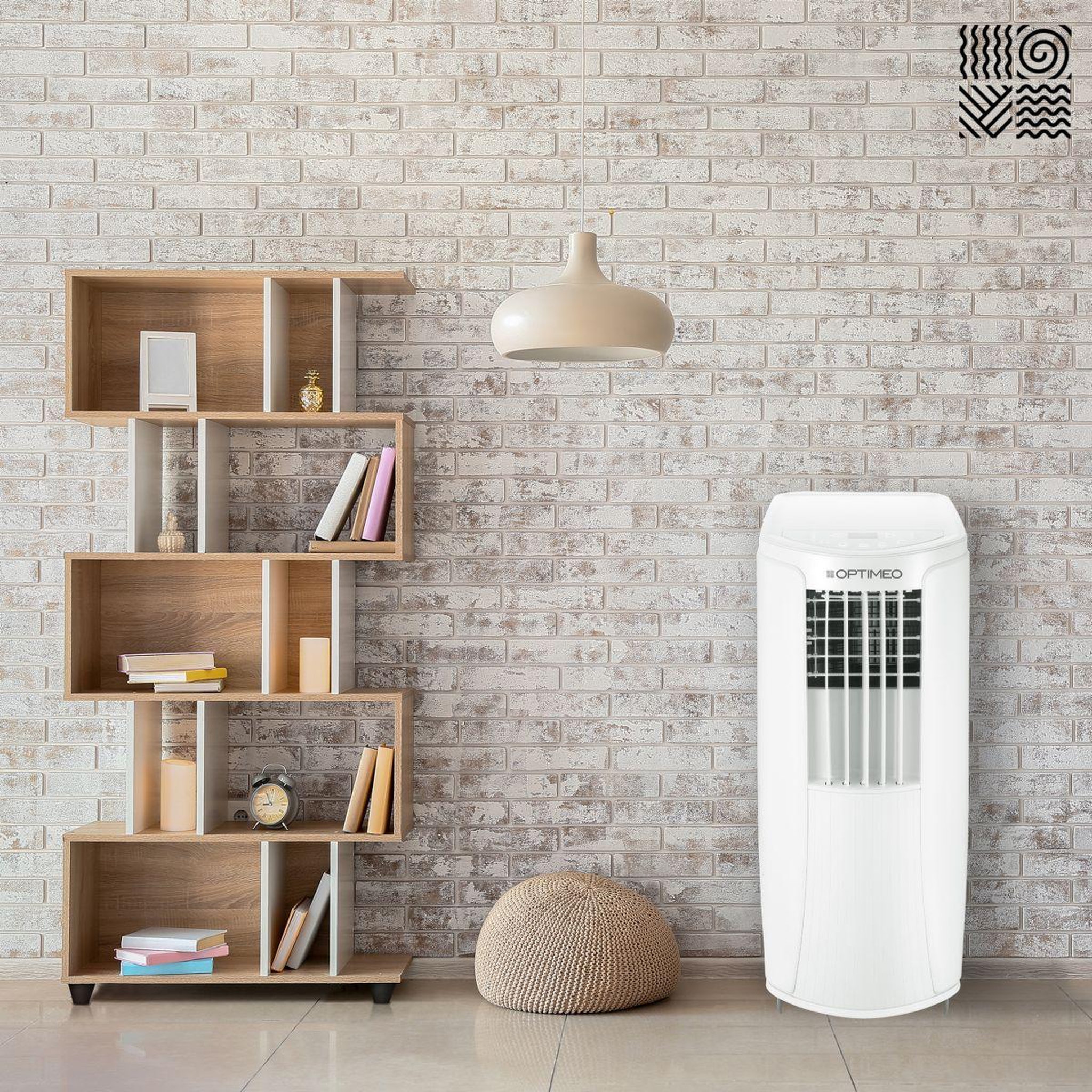 Voir la diapositive 2 : OPTIMEO Climatiseur OPC-C02-121