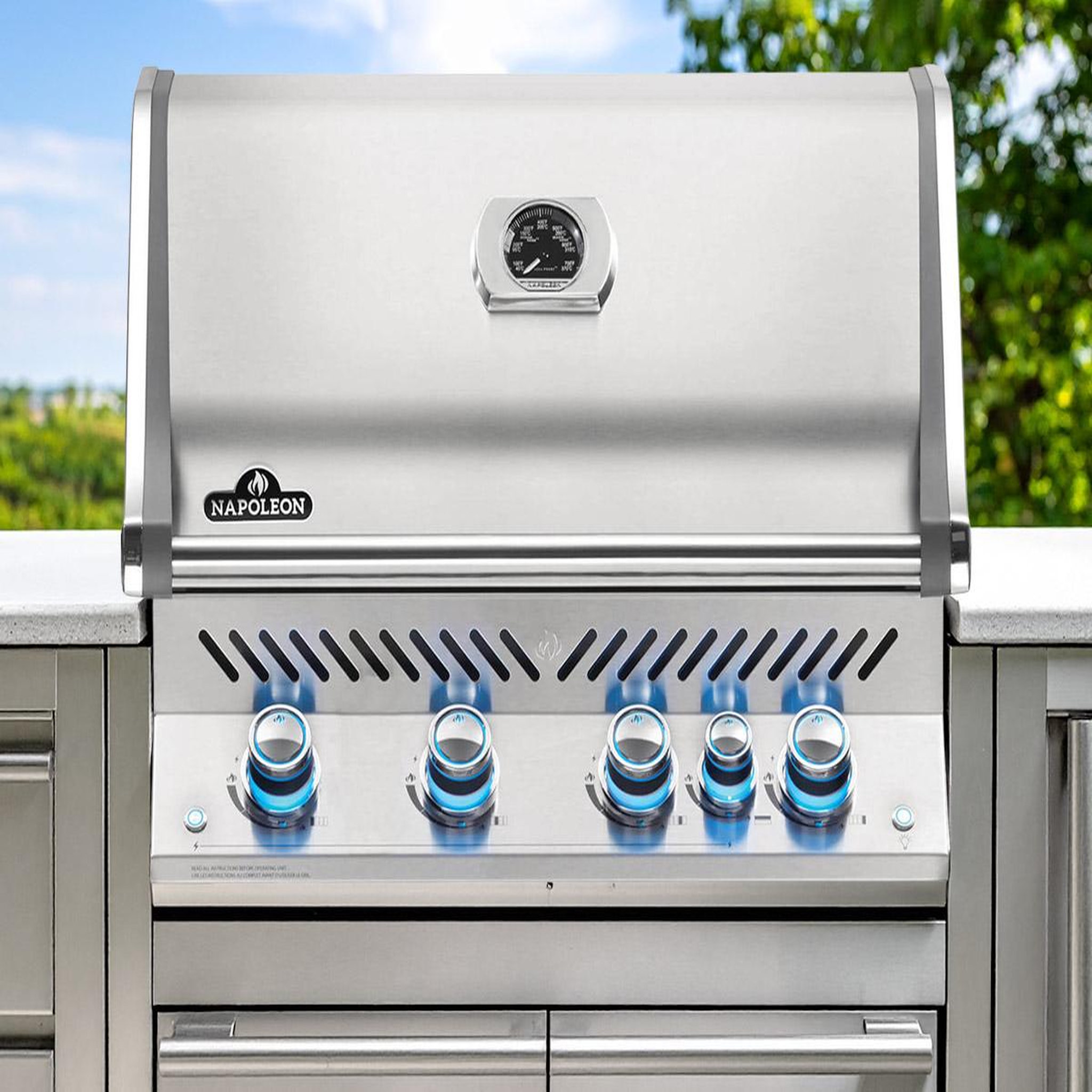Voir la diapositive 2 : NAPOLEON Barbecue à gaz encastrable Prestige Pro 500 - Napoleon