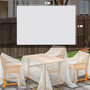 Voir la diapositive 3 : OUTSUNNY Bâche de protection blanche intérieur/extérieur 6x4m 140g/m²