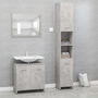 Voir la diapositive 1 : VIDAXL Ensemble de meubles de bain 3 pcs Gris beton Bois d'ingenierie