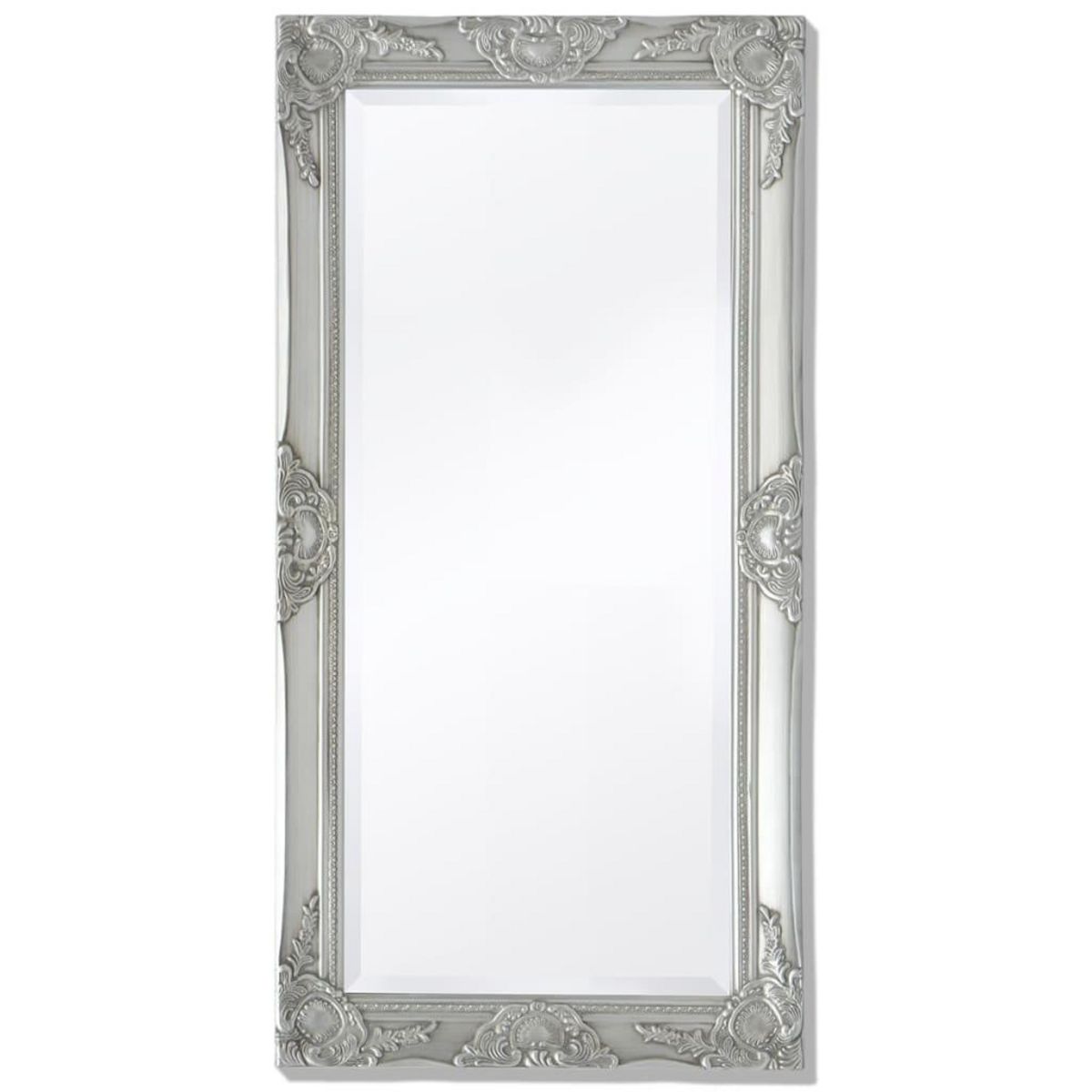 VIDAXL Miroir mural style baroque 100x50 cm Argente