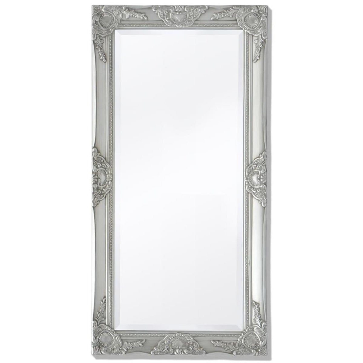 VIDAXL Miroir mural style baroque 100x50 cm Argente
