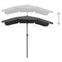 Voir la diapositive 4 : VIDAXL Parasol de jardin avec mat 200x130 cm anthracite