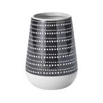 GUY LEVASSEUR Porte brosse à dents à motifs en céramique GOTAM. Coloris disponibles : Noir, Bleu