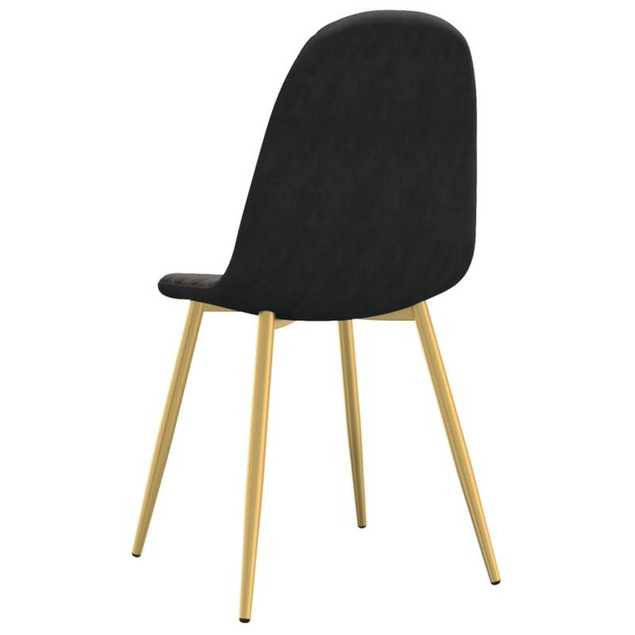 Voir la diapositive 6 : VIDAXL Chaises à manger lot de 4 Noir Velours