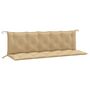 Voir la diapositive 2 : VIDAXL Coussins de banc de jardin lot de 2 beige melange tissu