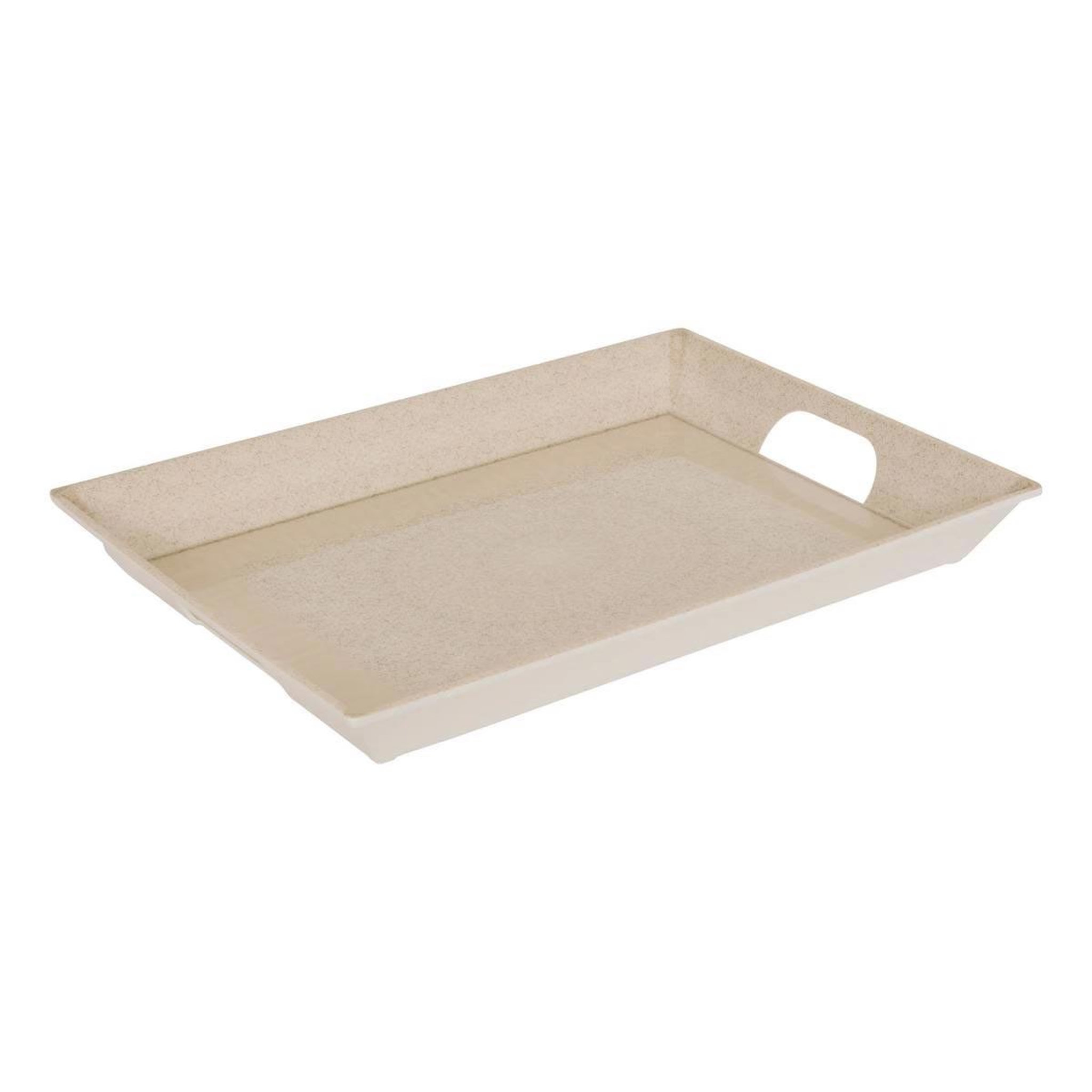 SECRET DE GOURMET Plateau de service en mélamine  solène  46cm beige