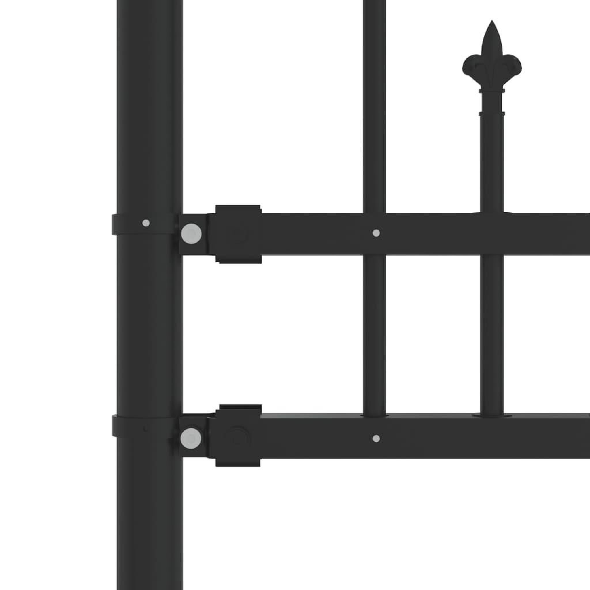 Voir la diapositive 4 : VIDAXL Cloture de jardin avec sommet de lance Noir 115 cm