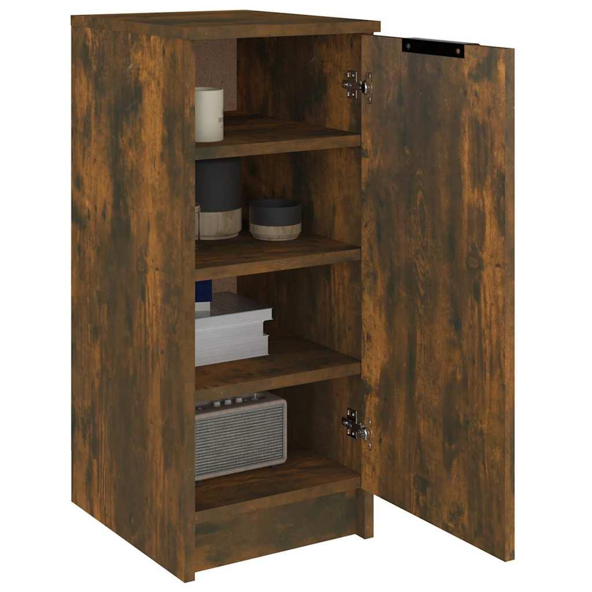 Voir la diapositive 4 : VIDAXL Armoire a chaussures chene fume 30x35x70 cm bois d'ingenierie
