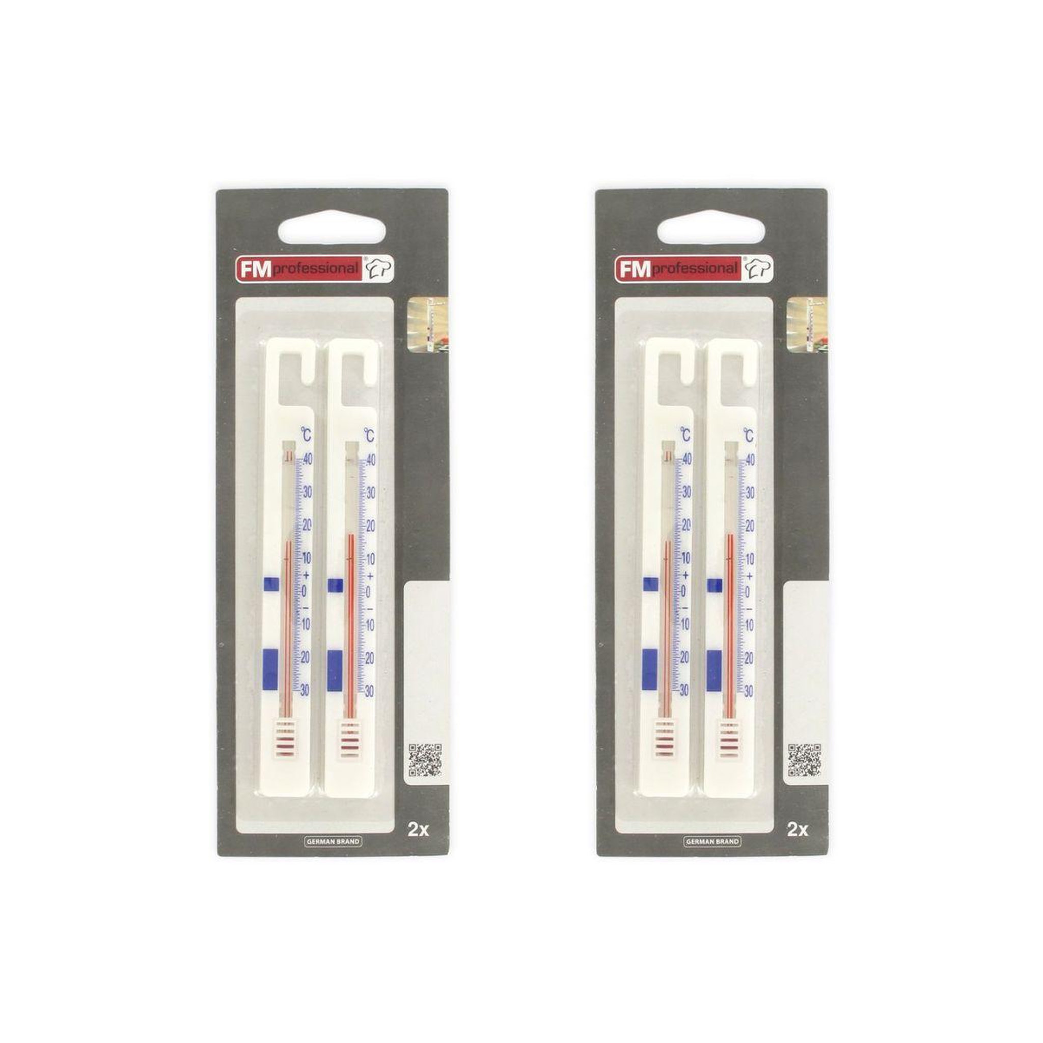 Voir la diapositive 4 : FM PROFESSIONAL Lot de 4 thermomètres réfrigérateur fm professional