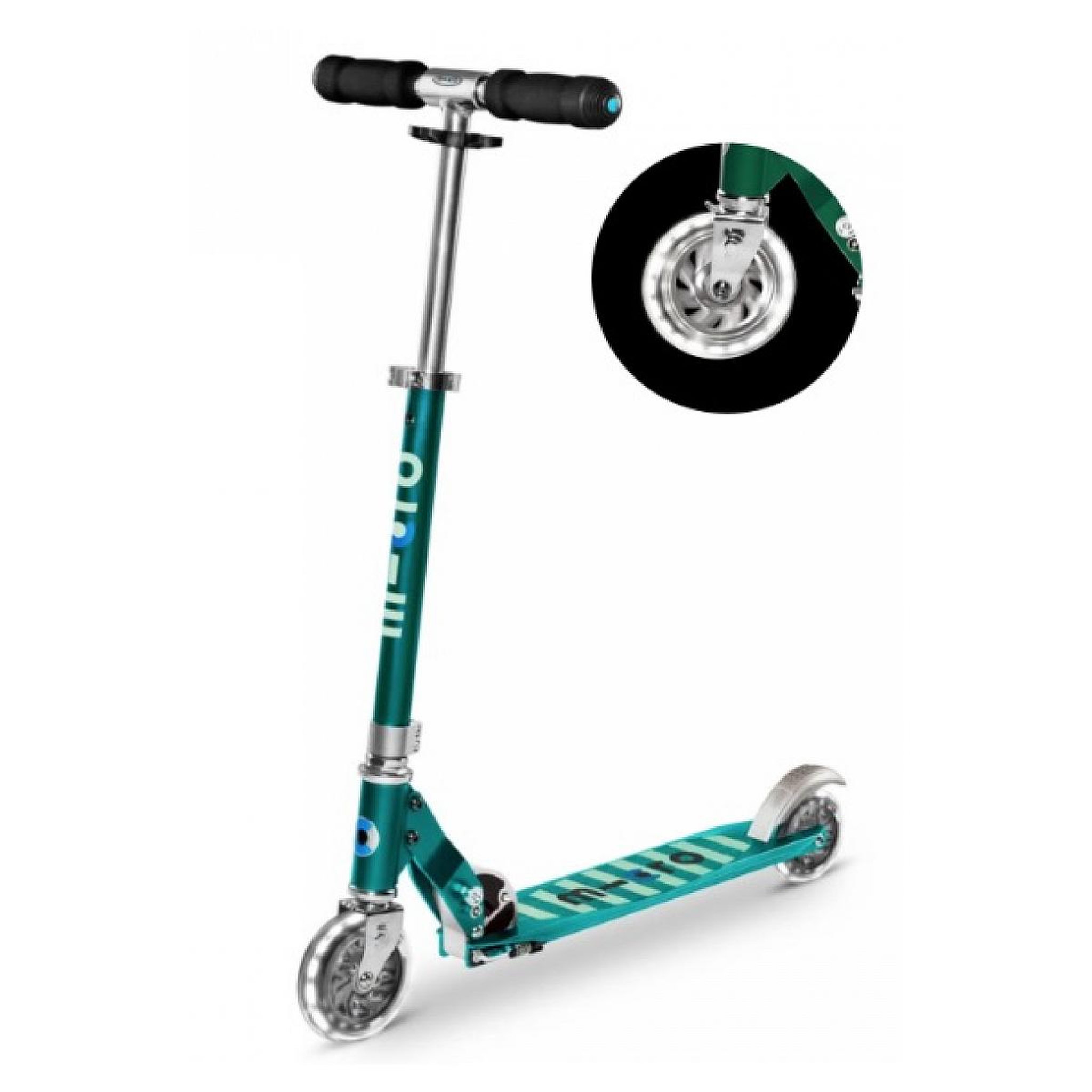 Micro Trottinette   Sprite LED - Bleu Pétrole