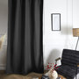 Voir la diapositive 1 : The Home Deco Factory Rideau isolant polaire 135x240 cm noir